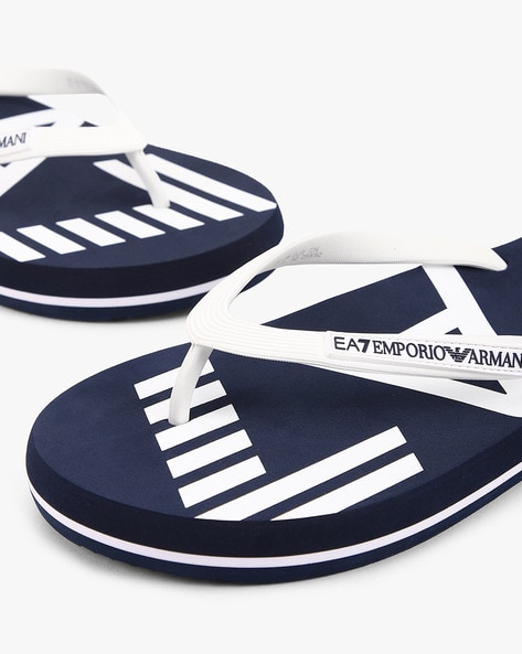 Ea7 flip flops hot sale