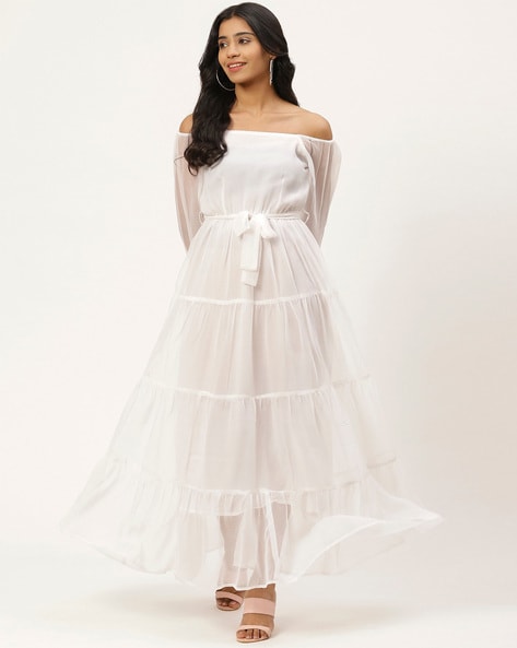 white off the shoulder dresses for women