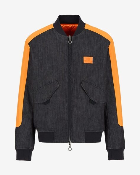 Reversible Zip Front Bomber Jacket