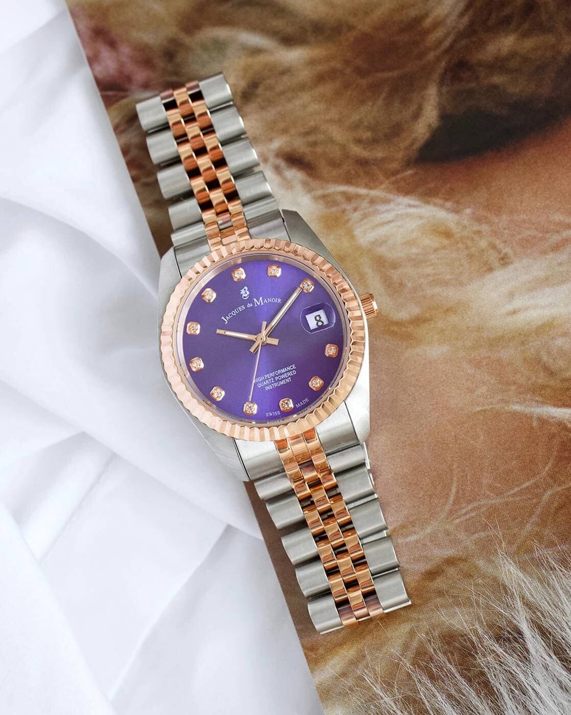 Buy Purple Watches for Women by Jacques Du Manoir Online