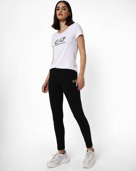 Buy White Tshirts for Women by EA7 Emporio Armani Online