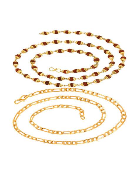 Buy Gold-Toned Chains for Men by 