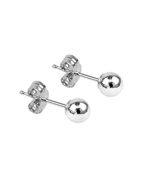 Plain Moon Shape Stud Earrings in Sterling Silver – Tilo Jewelry®