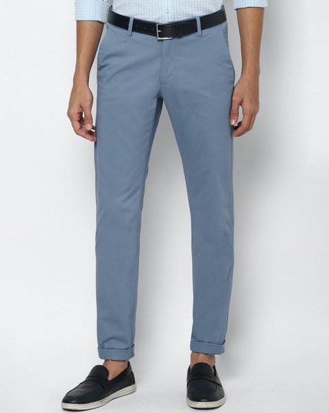 Buy AD AV Men Teal Solid Synthetic Pack Of Formal Trousers, 60% OFF