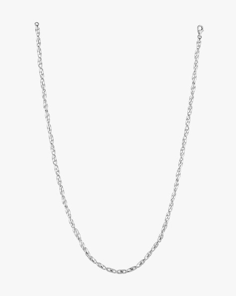 Diamond Station Necklace | Twisted Station Chain Necklace – deBebians