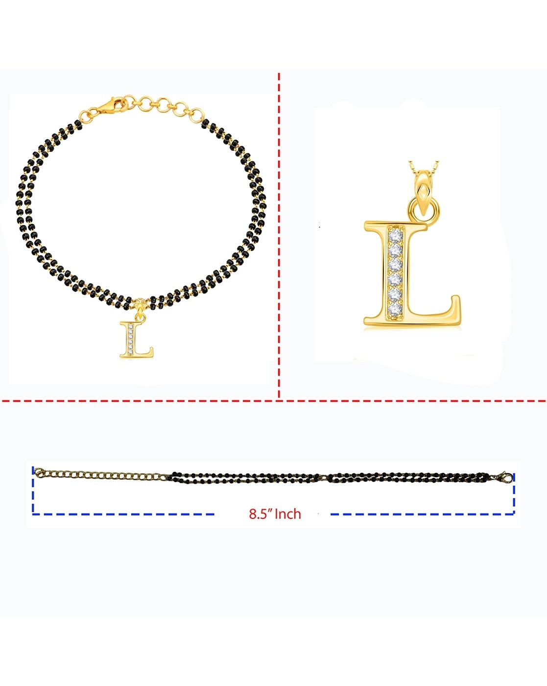 Personalised Name Alphabet Cube Charm Satin Cord Bracelet | Dana Levy Ltd