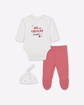 mothercare Typographic Print T-shirt with Pants & Bennie-picture-14
