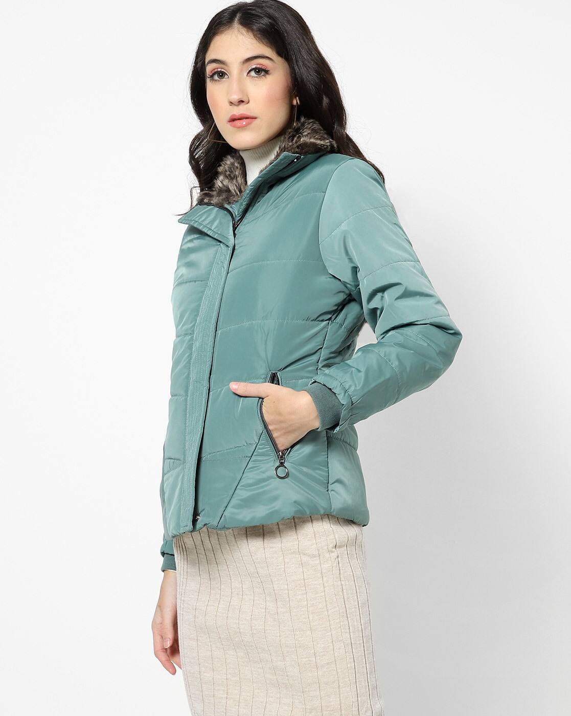 jade green jacket womens