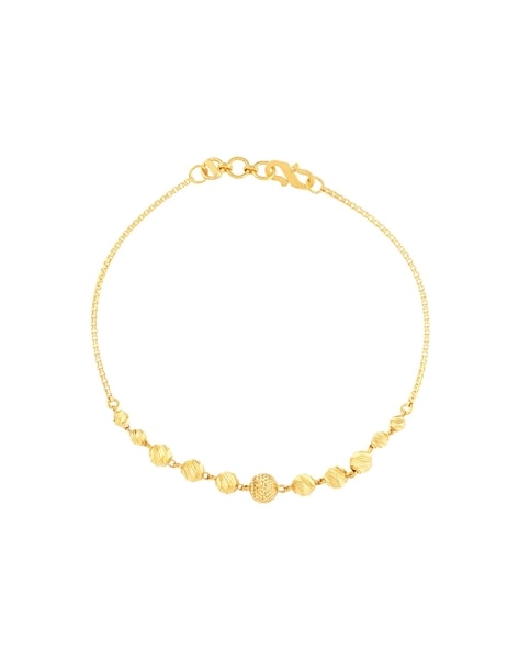 22K Multi-Tone Gold Beaded Bracelet (4.1gm) – Virani Jewelers