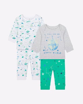 mothercare Pack of 2 Lounge Pants & T-shirt Sets-picture-38