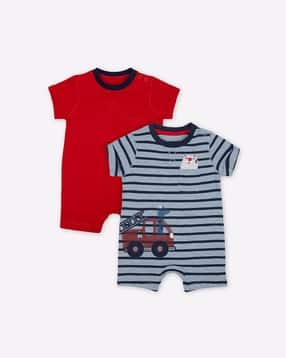 mothercare Pack of 2 Printed Rompers-picture-32