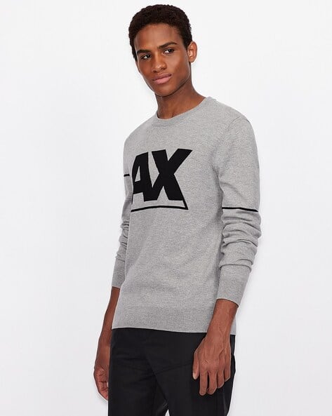 Logo Print Crew-Neck Pullover
