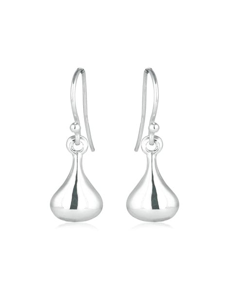 Buy Sterling Silver Pear Drop Earrings Online in India - Etsy