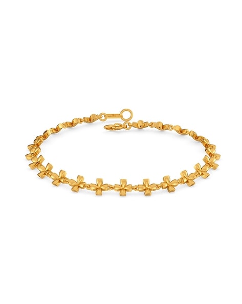 Perlée sweet clovers bracelet, medium model 18K yellow gold, Diamond - Van  Cleef & Arpels