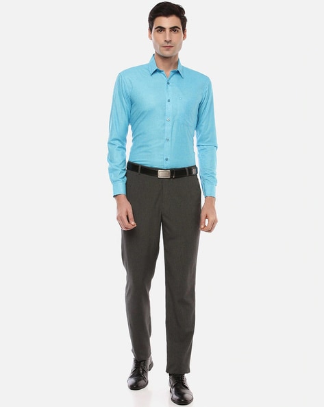Blue Shirt Combination Pants Ideas | Blue Shirt Matching Pants -  TiptopGents | Black pants outfit mens, Black pants men, Blue shirt black  pants