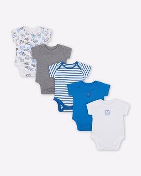 mothercare Pack of 5 Printed Bodysuits-picture-45