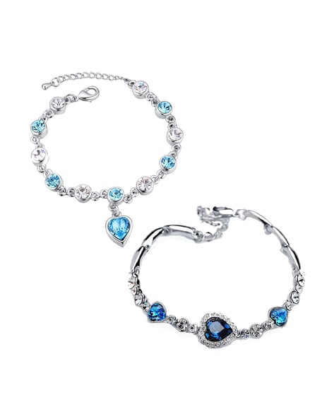Sace Gems Arrival Trend 925 Sterling Silver Swiss Blue Topaz Gemstone  Bracelrts For Women Engagement Cocktail Party Fine Jewelry - Bracelets -  AliExpress