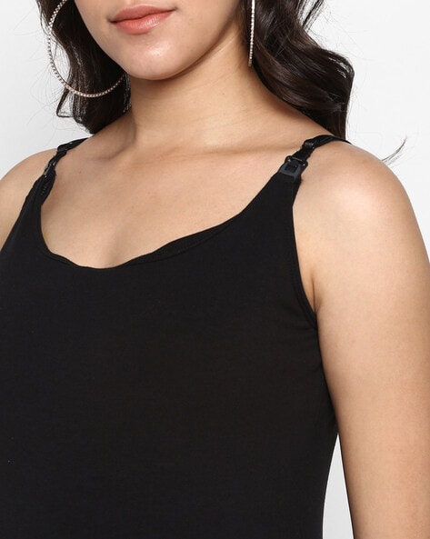 Bella Mama Maternity Nursing Camisole Black Online in India, Buy at Best  Price from  - 11805135