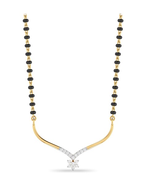 Tanishq mangalsutra in on sale diamond