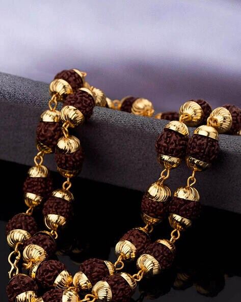 Rudraksha hot sale gold chain