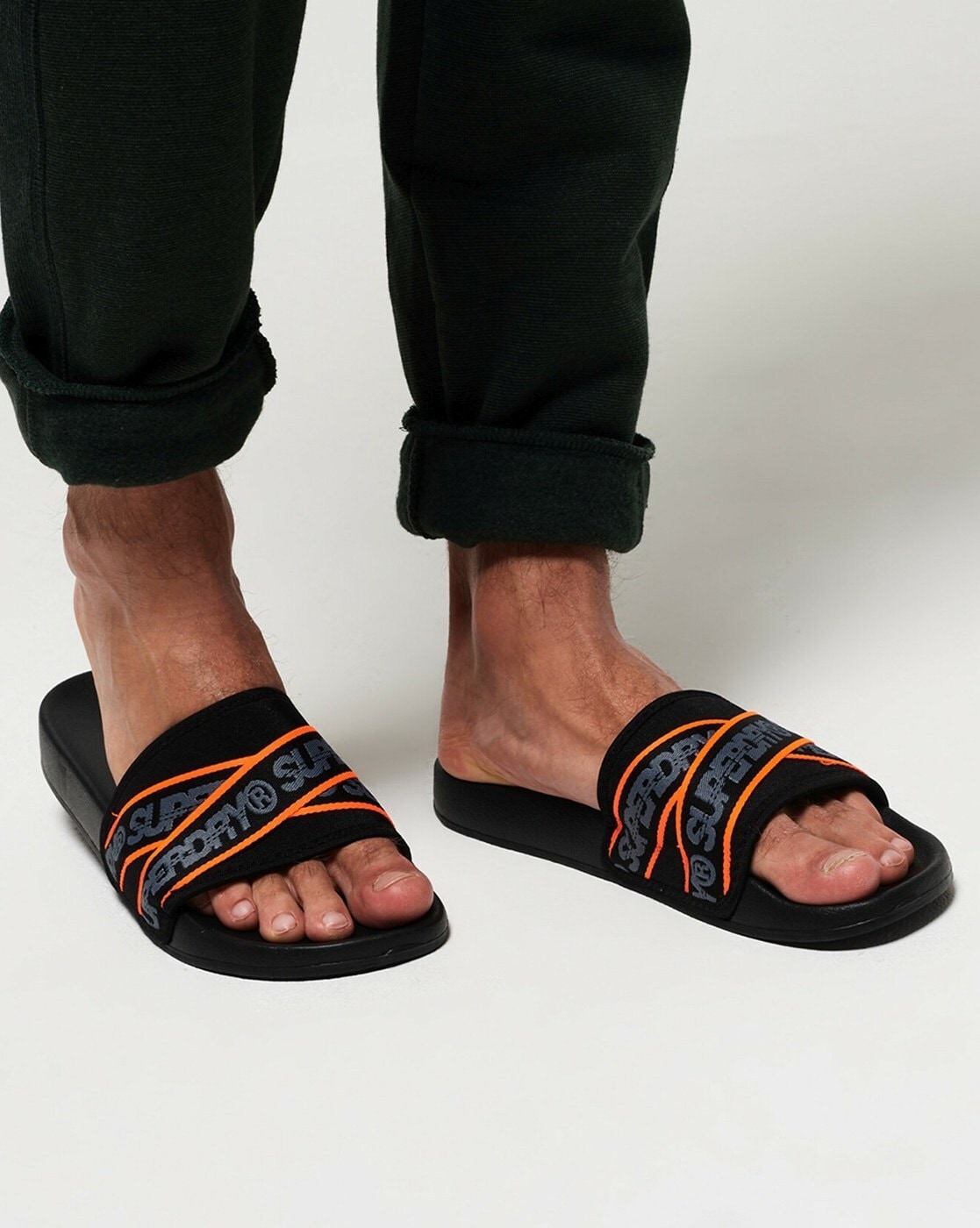 Buy Black Flip Flop Slippers for Men by SUPERDRY Online Ajio