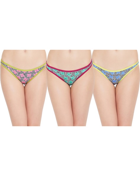 Pack of 3 Mid-Rise Bikini Panties