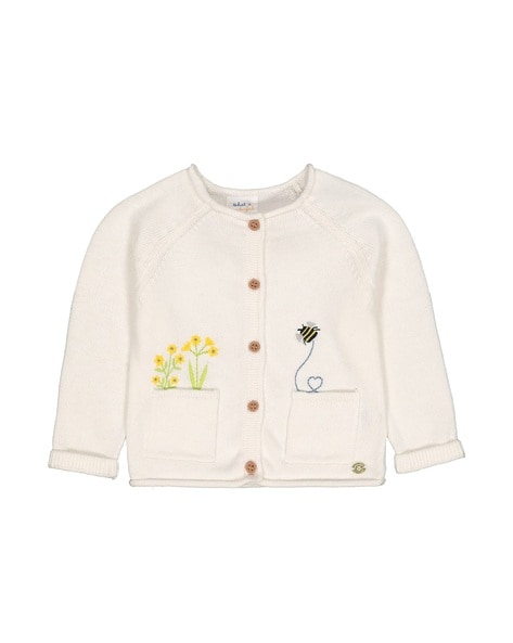 Mothercare Embroidered Button-Down Cardigan