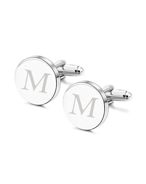 Buy Silver-Toned Cufflinks & Tiepins for Men by Yellow Chimes Online