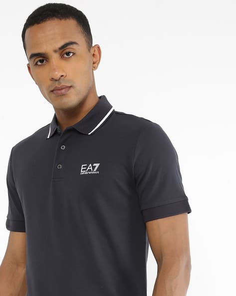 emporio armani collar t shirt