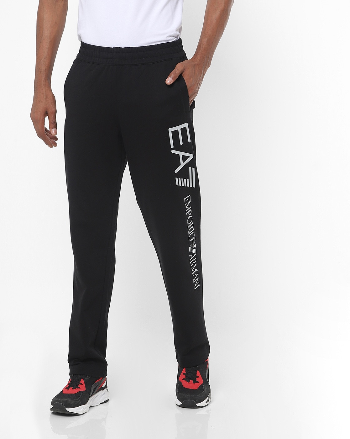 Buy Black Track Pants for Men by EA7 Emporio Armani Online 