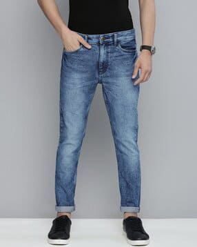 Washed Slim Fit Jeans