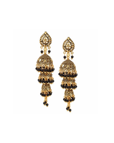 gold layered jhumka