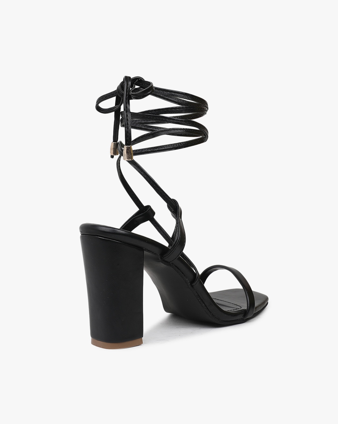 Buy online Black Lace-up Stiletto Sandals from heels for Women by Truffle  Collection for ₹2569 at 55% off | 2024 Limeroad.com