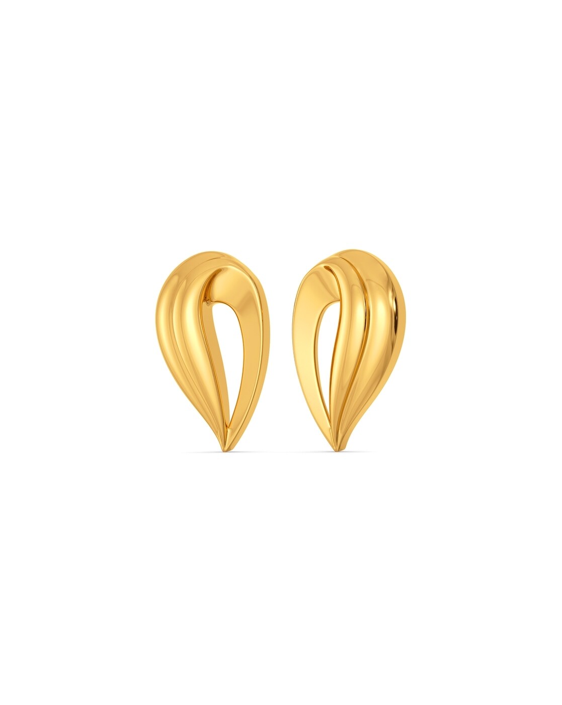 Melorra Plait Shields Gold Earrings Yellow Gold 18kt Stud Earring Price in  India  Buy Melorra Plait Shields Gold Earrings Yellow Gold 18kt Stud  Earring online at Shopsyin