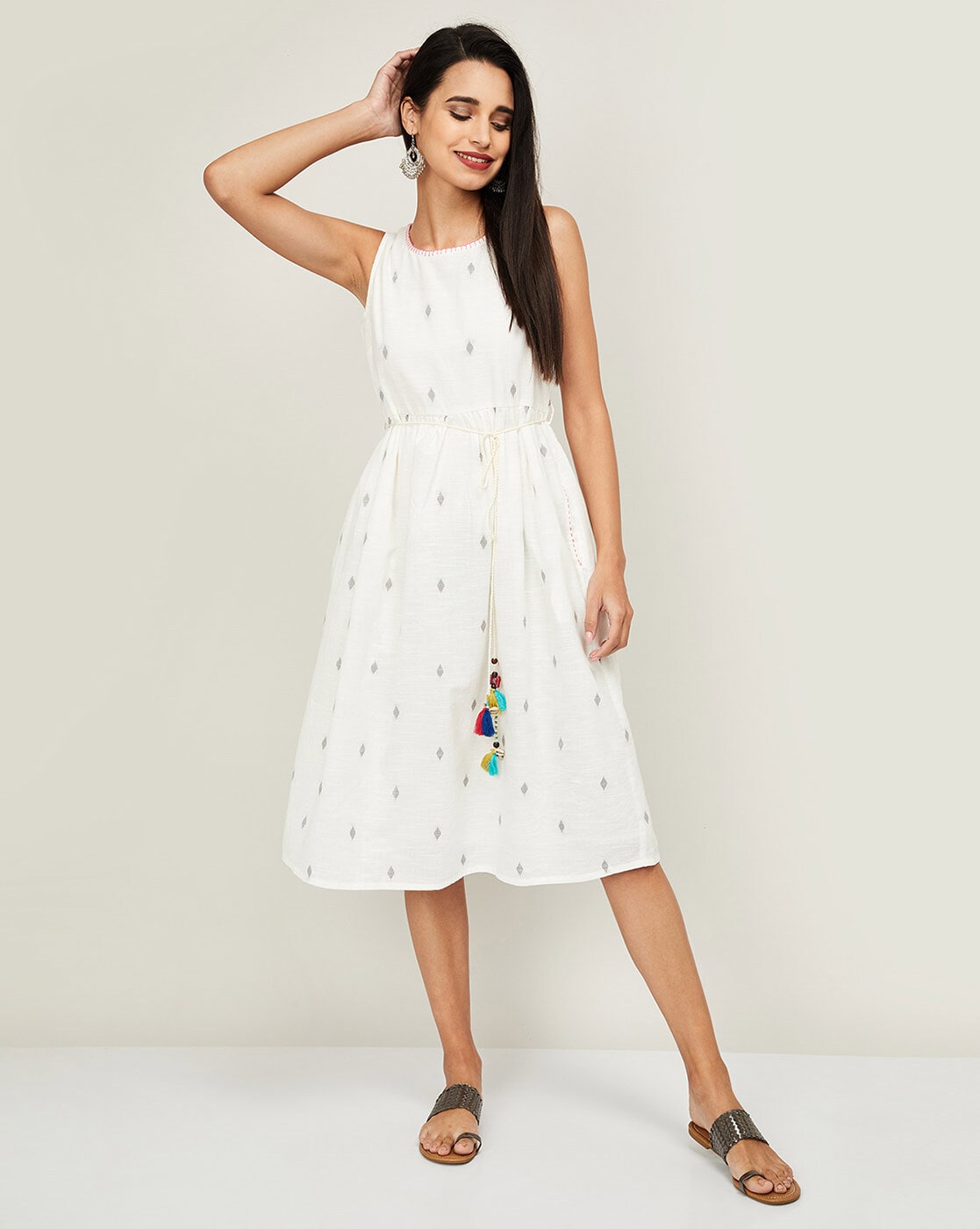 Buy White Dresses for Women by COLOUR ME Online | Ajio.com