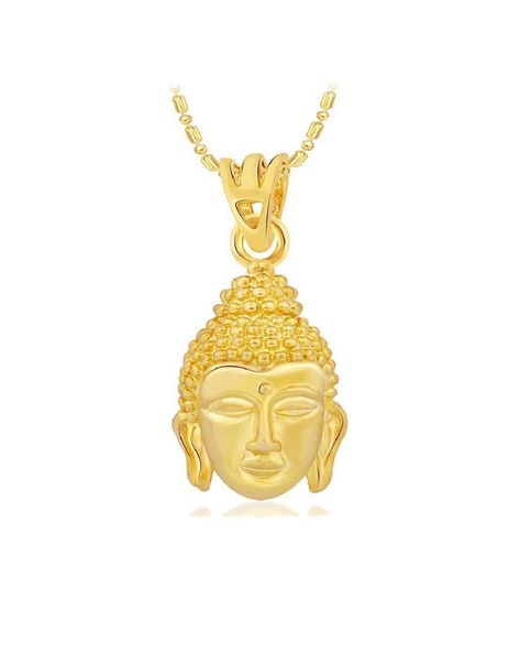 Gold plated buddha on sale pendant