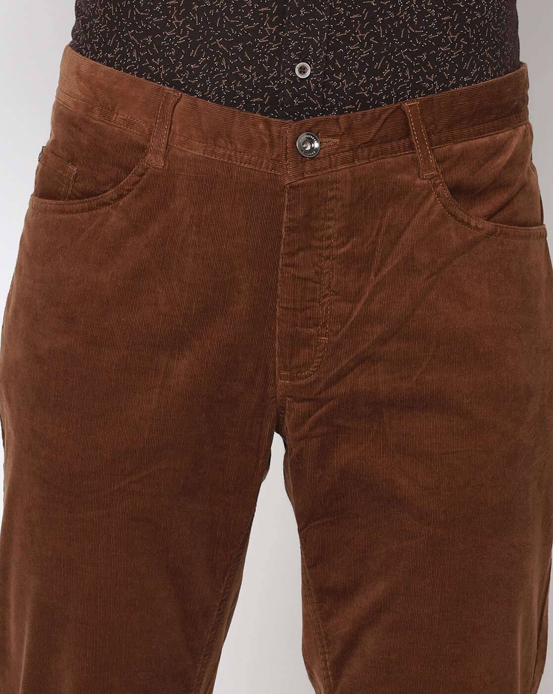 Buy Indian Terrain Men Brooklyn Slim Fit Trousers - Trousers for Men  20605172 | Myntra