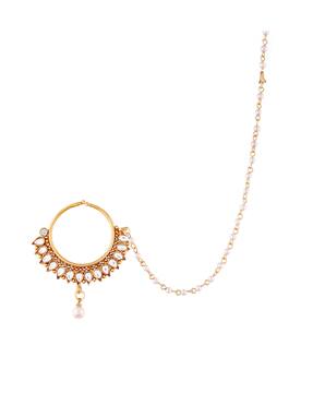 Gold-Toned \u0026 White TraditionalJewellery 