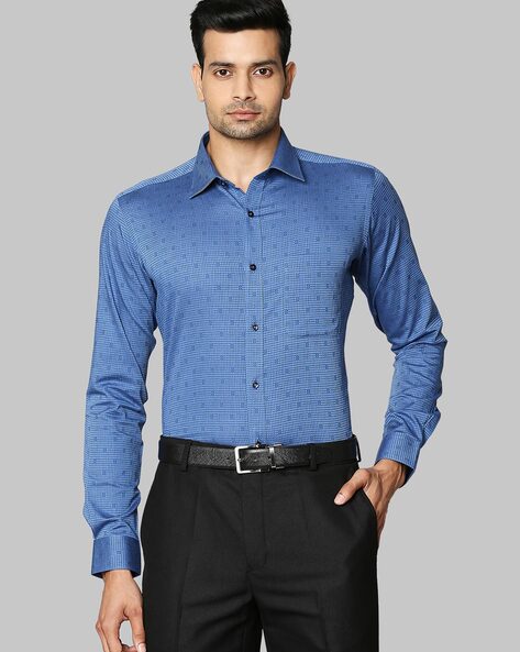 Raymond sales blue shirt