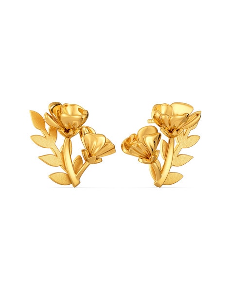 Gold Lotus Stud Earrings Deals  wwwsaraswathyreddymatrimonycom 1695665221