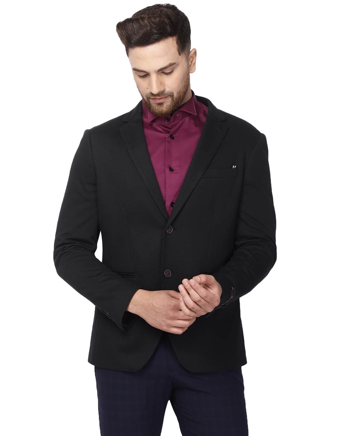 Black Blazer with Navy Dress Pants Outfits For Men (23 ideas & outfits) |  Lookastic