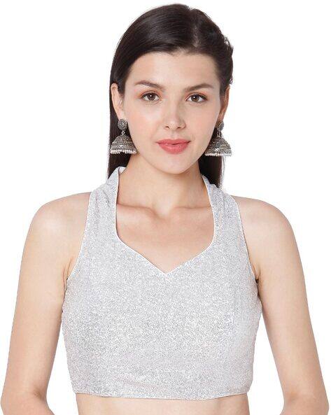 Buy Silver Blouses for Women by SALWAR STUDIO Online | Ajio.com