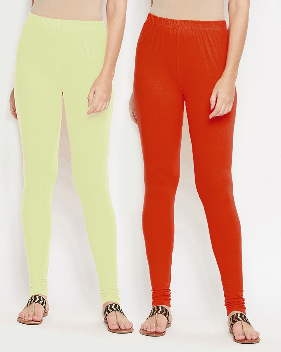 Buy Red Leggings for Women by Bitterlime Online