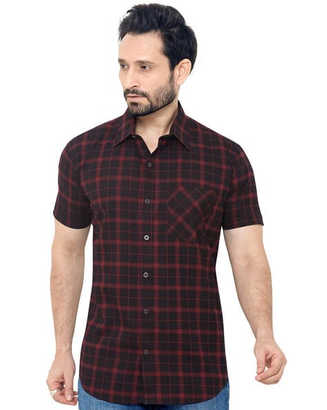 Buy Red Shirts for Men by TRUE UNITED 