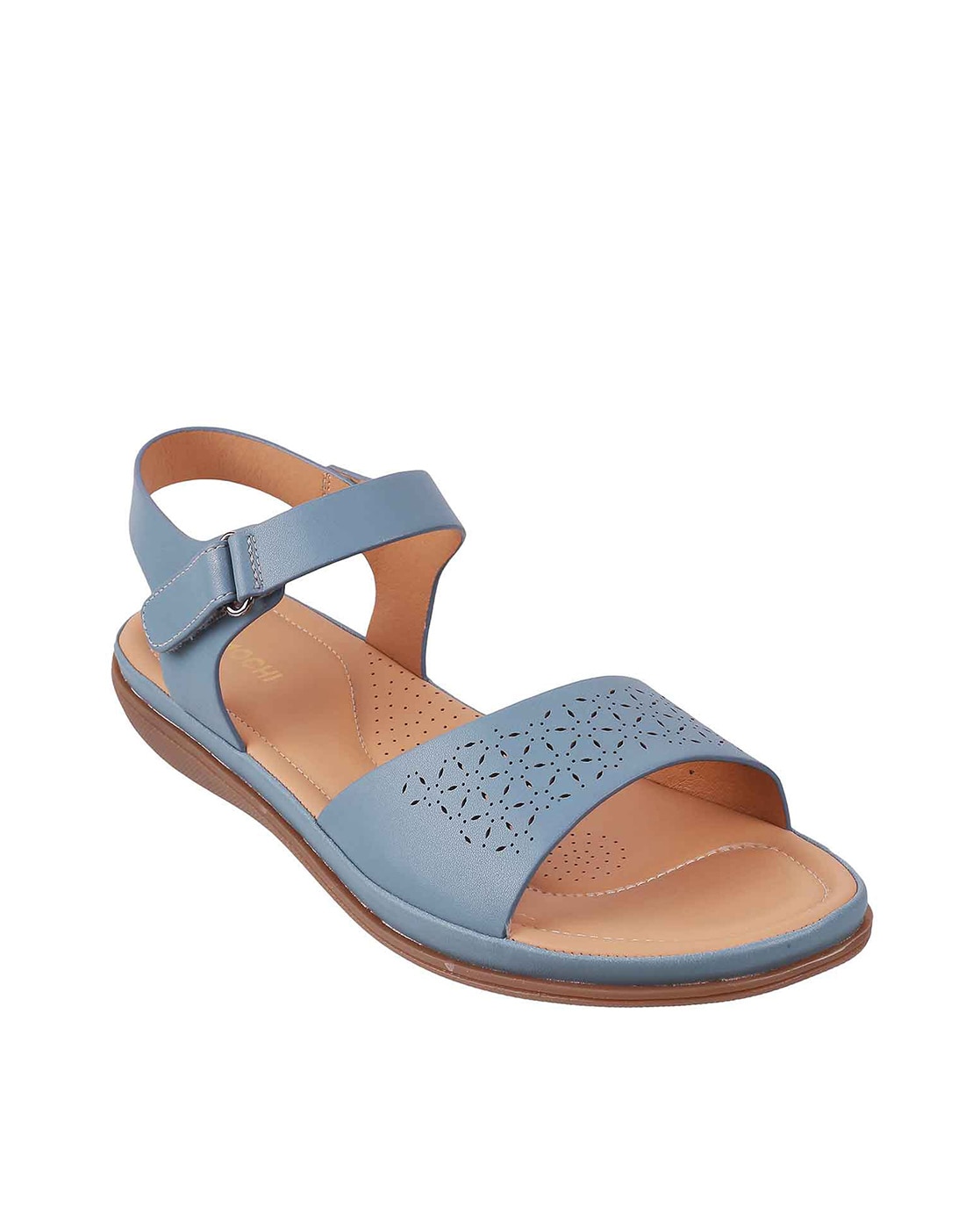 Buy Blue Flat Sandals for Women by Shoetopia Online | Ajio.com