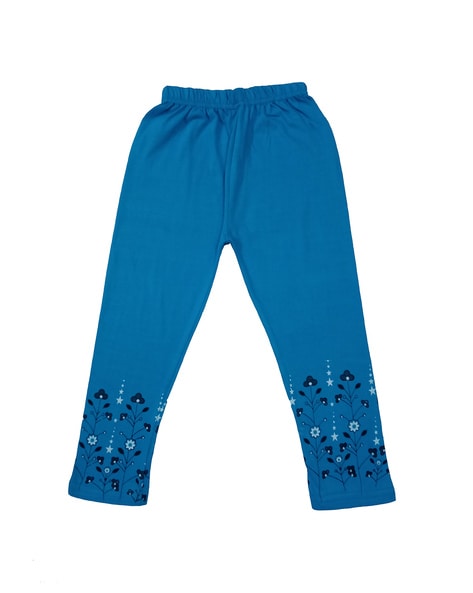 Buy Blue & Pink Trousers & Pants for Girls by INDIWEAVES Online