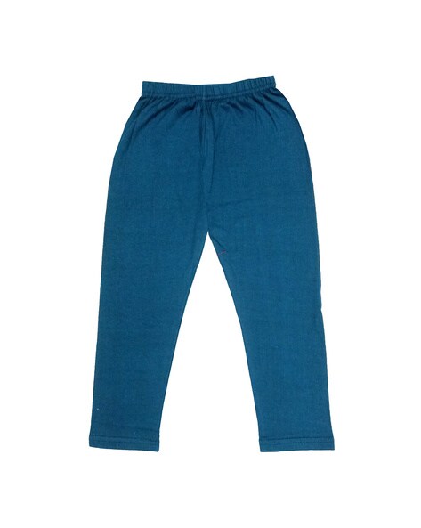 Buy Blue & Peach Trousers & Pants for Girls by INDIWEAVES Online