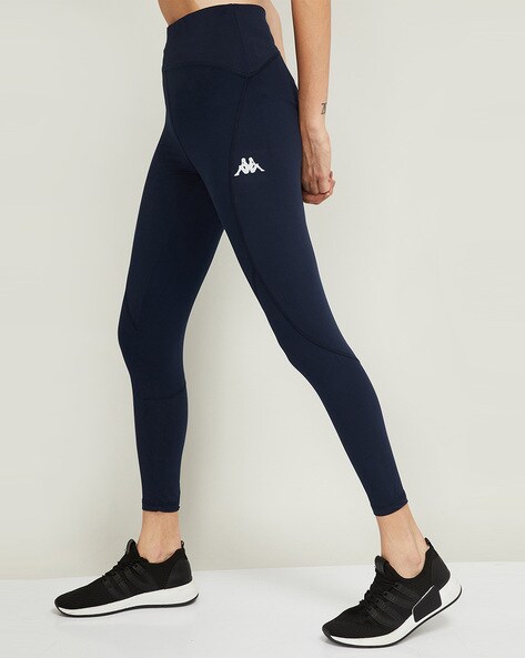 Ankle-Length Sports Leggings with Elasticated Waist