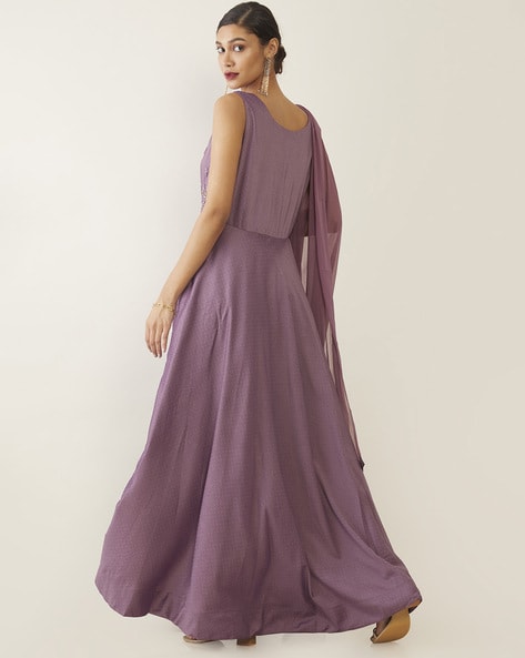 Dance the night away dusty purple backless maxi outlet dress