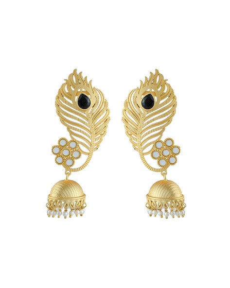 22k Plain Gold Earring JG-2106-01449 – Jewelegance